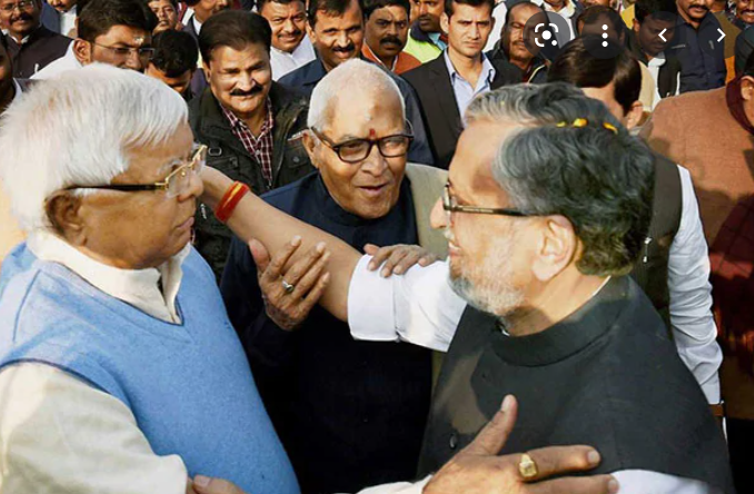 Lalu and sushil modi